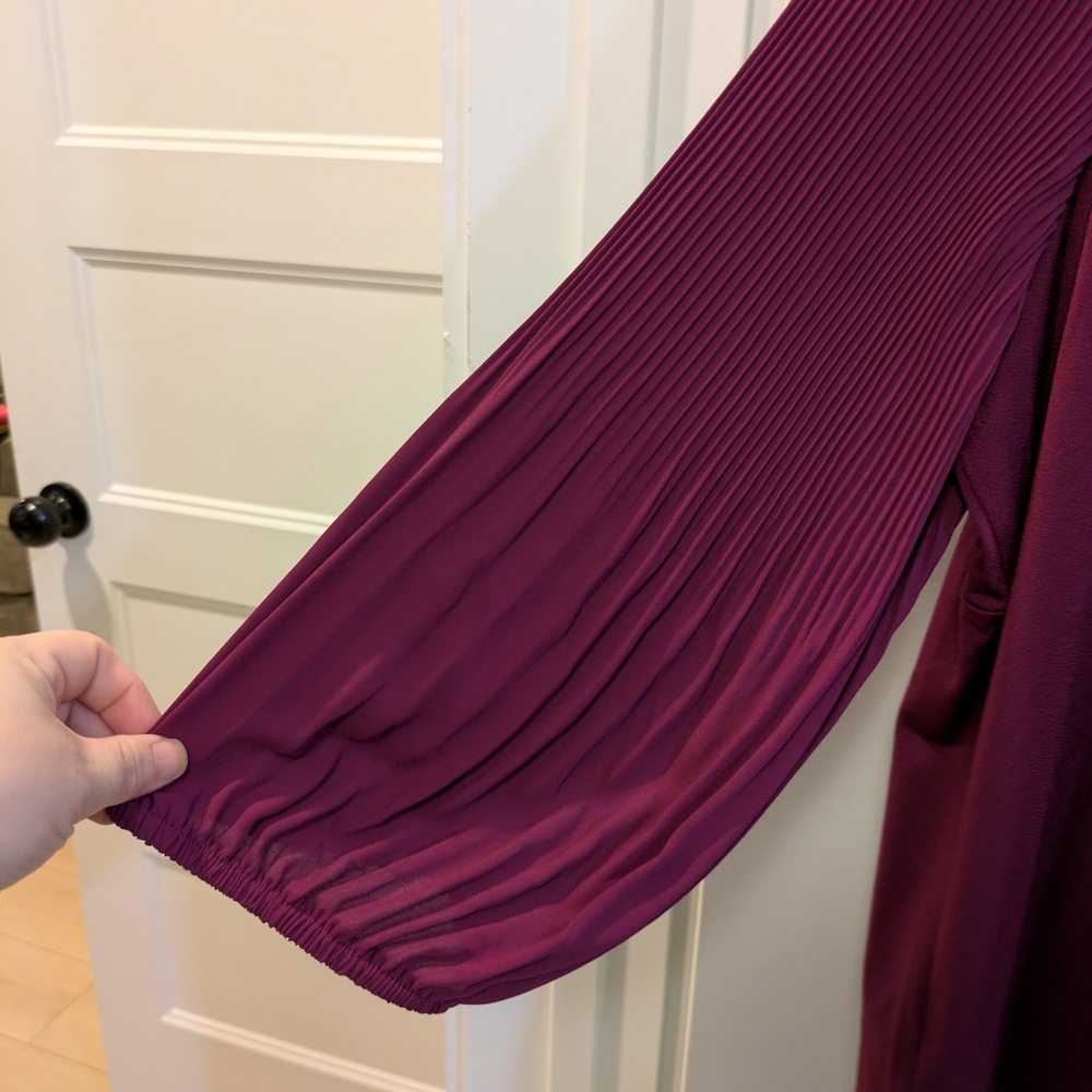 Adrianna Papell Rich Purple Blouse - Picture 8 of 13